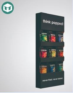 Custom potato chips cardboard display