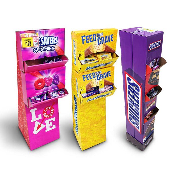Cardboard Chocolate Display stand 4