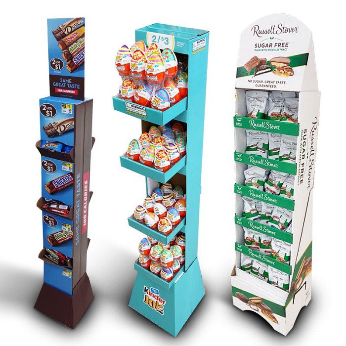 Cardboard Chocolate Display stand 2