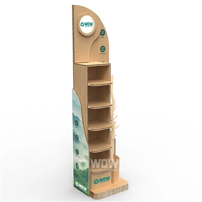 Custom Honeycomb Bord Beverage Display Stand għall-Promozzjoni ta ' Soft Drink